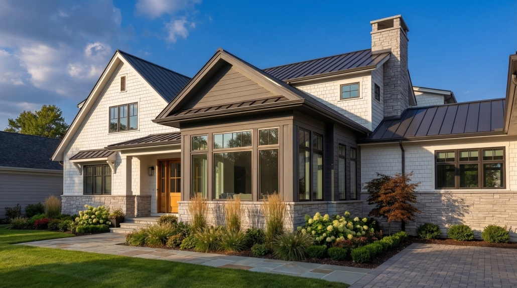 TWE Residential – Addition / Remodel – 2560×1429 Single-family home with completed residential addition and updated exterior design