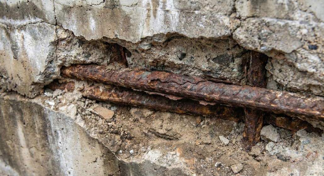 TWE Foundation Inspection – Exposed Rebar – 2560×139o-23 Foundation concrete deterioration with exposed and corroded reinforcing steel